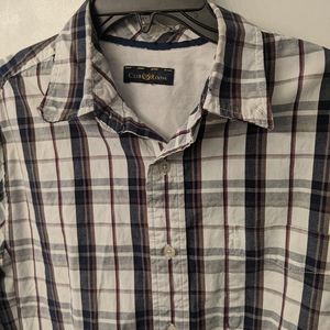 Club Room Checkered Button Up